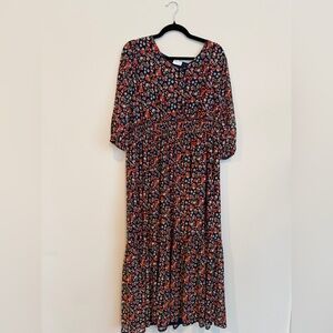 Siren Lily Navy Floral Dress